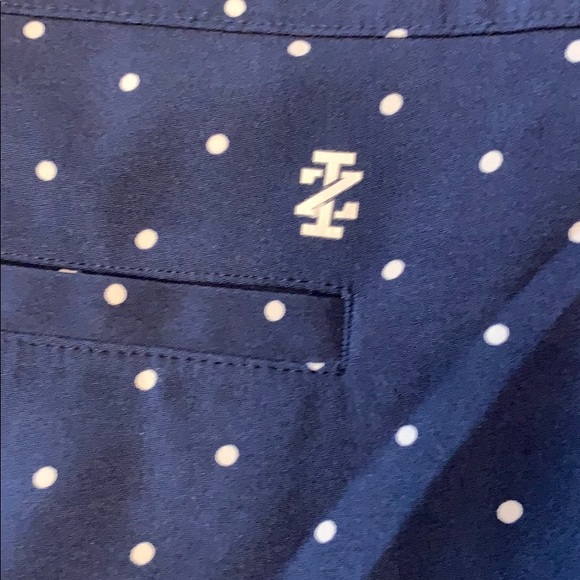 🛍$3 MUST BUNDLE 3 Izod Golf blue and white polka - Picture 2 of 4